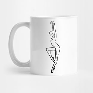 sketch of a ballerina Mug